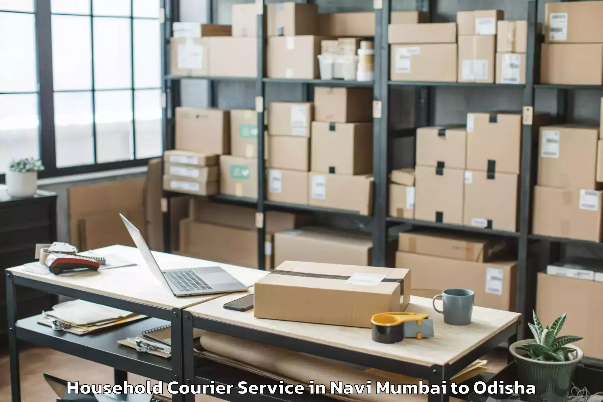 Top Navi Mumbai to Chandbali Household Courier Available